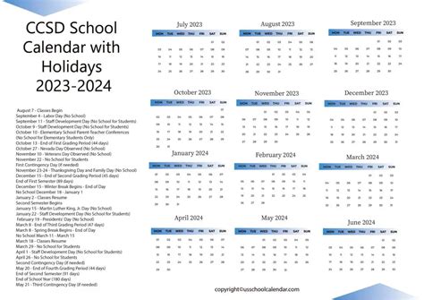 ccsd school calendar 2023.